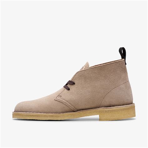 Mens Desert Boot Wolf Suede Ankle Desert Boots | Clarks