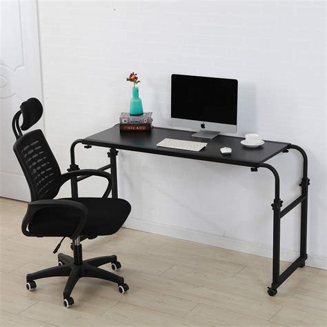 Overbed Table with Wheels Overbed Desk Over Bed Desk King Queen Bed ...