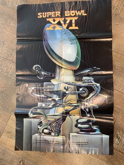 VTG SUPER BOWL XVI 1982 BENGALS 49ers PONTIAC SILVERDOME OFFICIAL ...