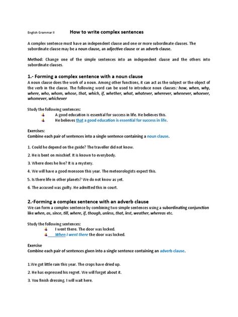 Image result for How to Make Complex Sentences