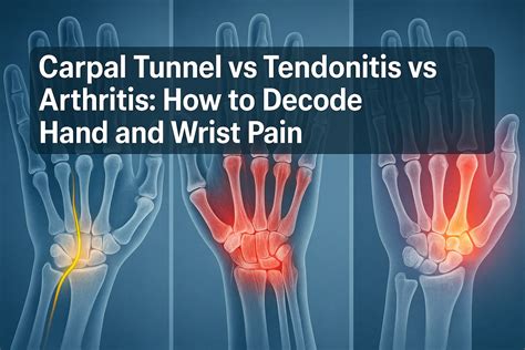 Carpal Tunnel vs Tendonitis vs Arthritis: Decode Wrist Pain