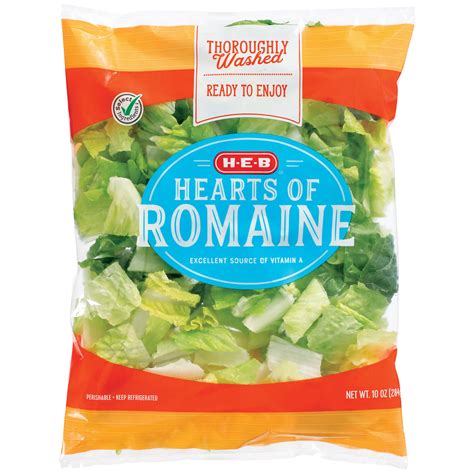 H-E-B Fresh Hearts of Romaine Lettuce, 10 oz | Joe V's Smart Shop | Low ...