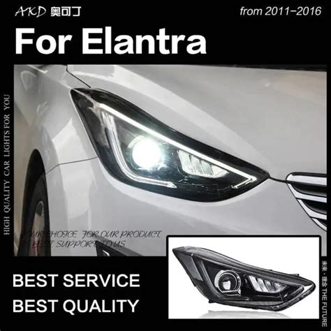 Car Styling Head lamp light for Hyundai Elantra LED Headlight 2011-2016 ...