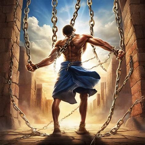 Man Breaking Free From Chains