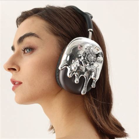 Cyberpunk Airpod Max Case Cover Plating Silver Airpods Max - Etsy