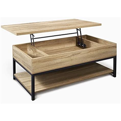Fencer Wire Lift Top Coffee Table w/Storage, Coffee | Ubuy India