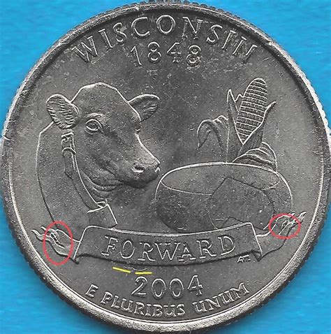 #error #errorcoins 2004 P-WISCONSIN STATE QUARTER ERROR COIN - REV ...