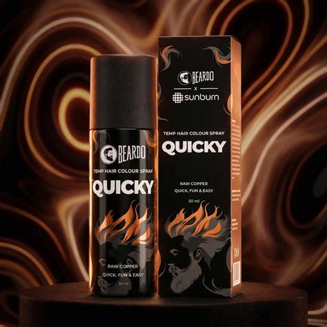Beardo Quicky Temp Hair Color Spray Raw Copper- Hair Color For Men ...