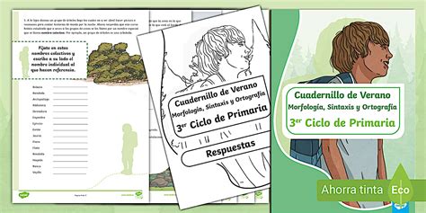 Cuadernillo de Verano: Morfología, Ortografía y Sintaxis - 3r Ciclo de