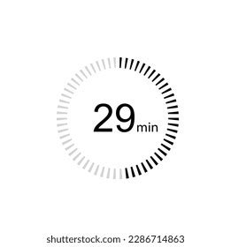 29 Minutes Timer Icon29 Min Digital Stock Vector (Royalty Free ...