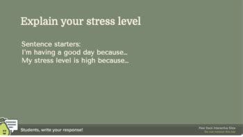 Get Stress in Check Self-Regulation SEL Check-in intervention No Prep