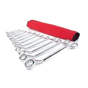 SI FANG 12Pcs 45 Degree Double Offset Box End Wrench Set Ring Spanner ...