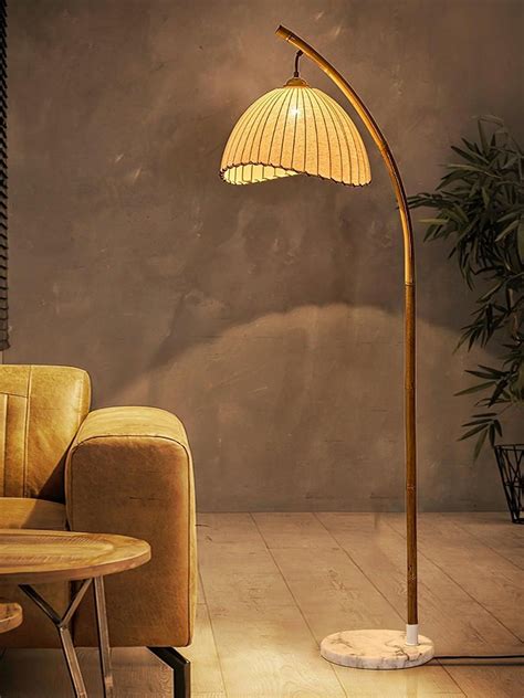 Pin by Kiarra Davis on Cozy Living Room Ideas | Bamboo floor lamp ...