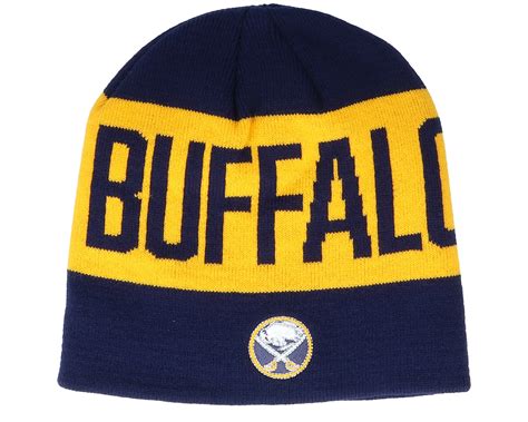 Buffalo Sabres 19 Yellow/Navy Beanie - Adidas beanies - Hatstoreworld.com