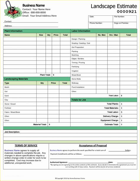 Lawn Care Business Proposal Template - Free Sample | Printable ...