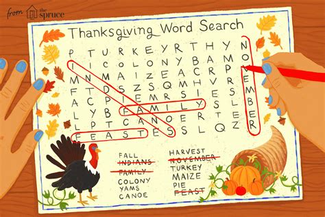 25 Free Thanksgiving Word Search Puzzles for All Ages