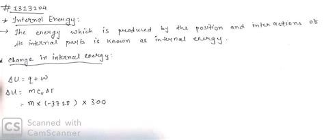 When liquid benzene is oxidised at constant pressure at 300 k, the ...