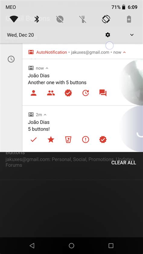 Image result for Gmail Notification UI