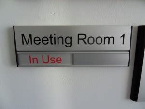 Signtech Aluminium Modular (Imported) Slider Cabin/Conference Room Sign ...