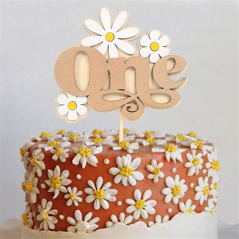 BOOMPA Wooden Daisy Cake Topper for 1st Birthday, India | Ubuy