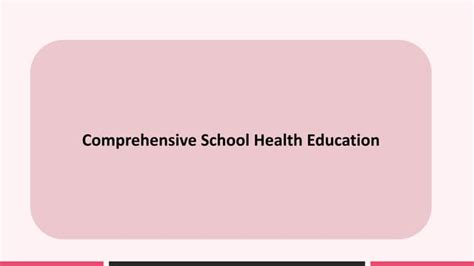 Comprehensive School Health Education Program 的图像结果