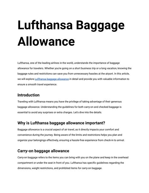 Lufthansa Silver Baggage Allowance at Sharon Soliz blog