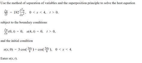Image result for Using Separation Method for Heat Equation