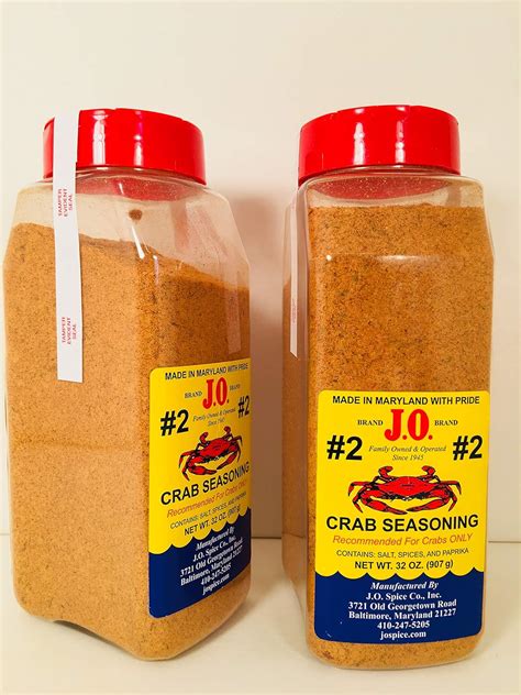 Amazon.com : 2 Pack J. O. #2 Crab seasoning 2-32 oz containers, Crab ...