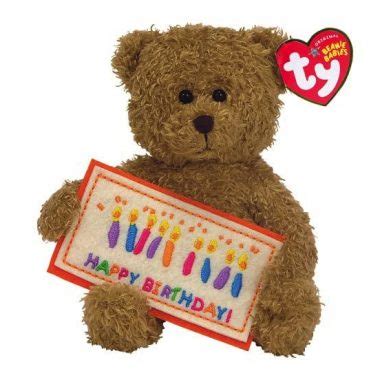 Happy Birthday the Bear - Greeting Card - Beanie Babies - Beaniepedia
