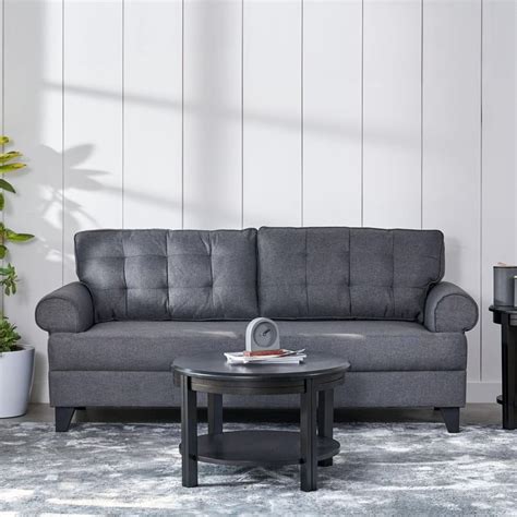 Buy Helios California Fabric 3+2+1 Seater Sofa Set - Grey from Helios ...