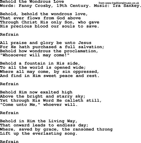 What Wondrous Love Lyrics