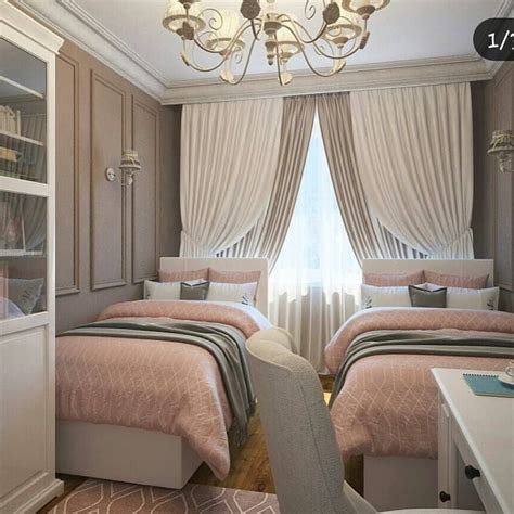 bedroom for twins girl