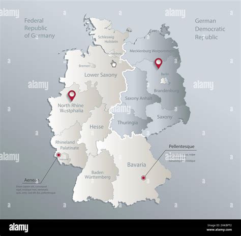 German Map With Cities