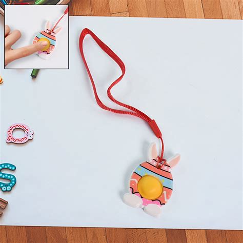 Cute Bunny-Shaped Pop It Fidget Toy Keychain (1 Pc) – Sky Shopy