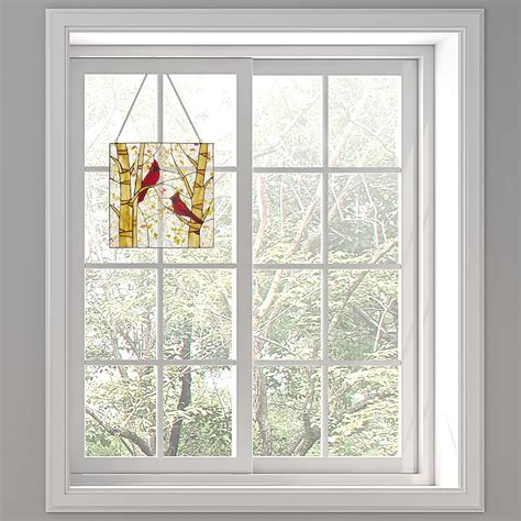Buy RIVER OF GOODS - 14 High Cardinals in Autumn Stained Glass Window ...