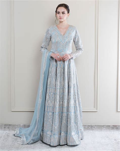 Buy Margaret Royal blue Anarkali Set - Falguni Shane Peacock
