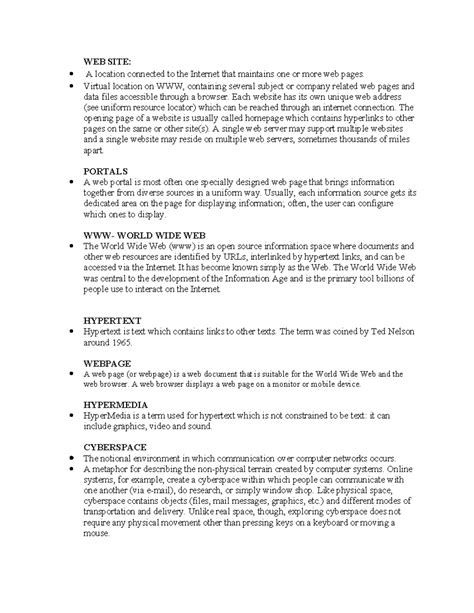 WEB 101: Key Terminology in Journalism and Digital Media - Studocu