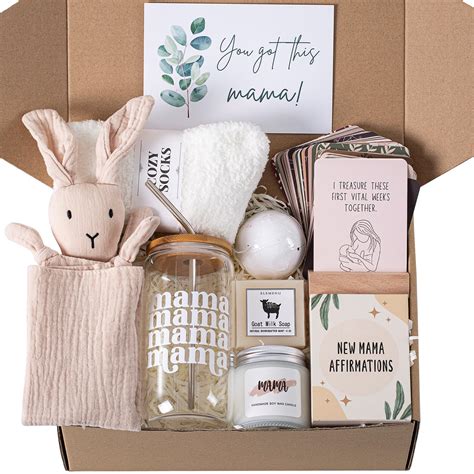 New Mom Care Package After Baby, 7pcs New Mom Gifts Set After Birth ...