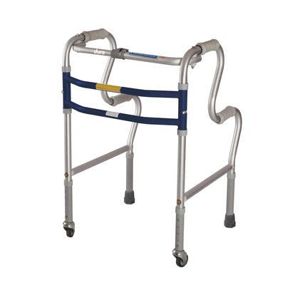 Dura Step Walker (Aluminium) | Foldable Walking Aid | Adjustable Heigh ...