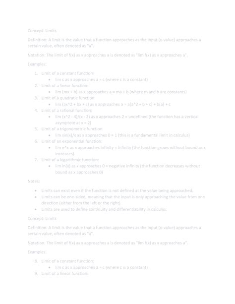 Free Lessons On Limits in Calculus 的图像结果