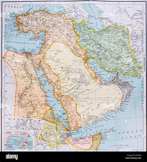 Map Of Middle East Before Ww1