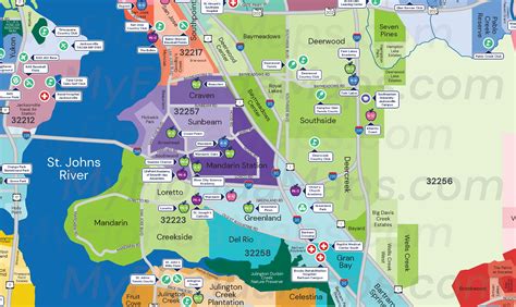 Mandarin - Maps of Florida – Neighborhood Maps of Florida