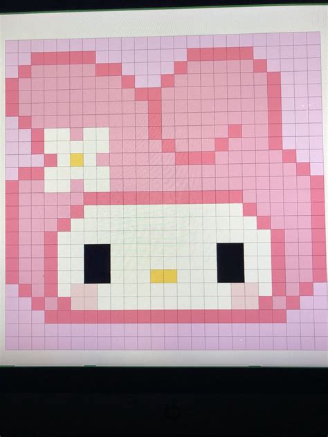 SANRIO PIXEL ART CUTE IDEAS 💡💛 ️🩷💜💚💙 en 2025 | Dibujo de adorno, Punto ...