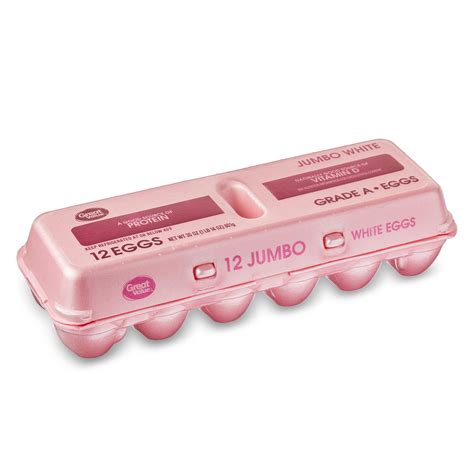 Great Value Jumbo White Eggs, 12 Count - Walmart Business Supplies