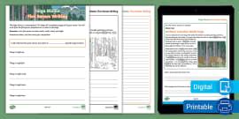 Temperate Forest Biome Five Senses Writing Activity - Twinkl