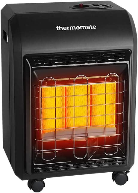 Buy Propane Heater, thermomate 18,000 BTU Portable LP Gas Heater with 3 ...