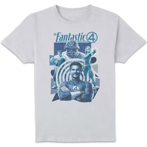Marvel Fantastic Four Group Pose Unisex T-Shirt - White Clothing - Zavvi UK