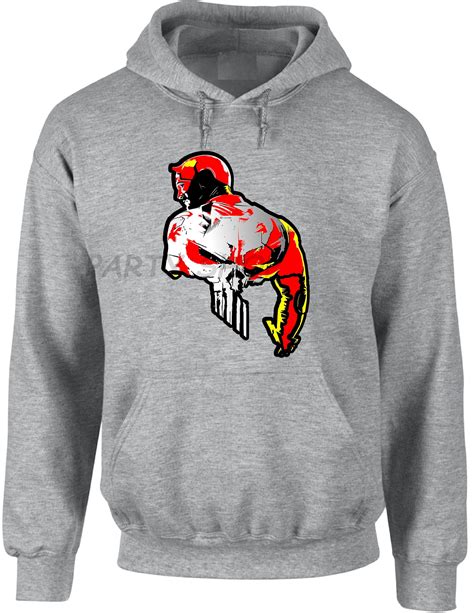 Dare Devil Inspired Men's Fleece Pullover Hoodie - Etsy