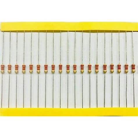 Carbon Film Resistor 10-Piece 1 Watt Assortment – 5% Tolerance, Choose ...