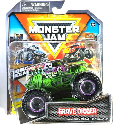Monster Jam - Grave Digger - Chrome with Green | Ubuy India